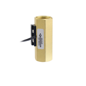 Sensor de Flujo de Agua en Línea de Latón FS-5CM-1.4SS para Monitoreo de Bombas y Tuberías - Product Image 1