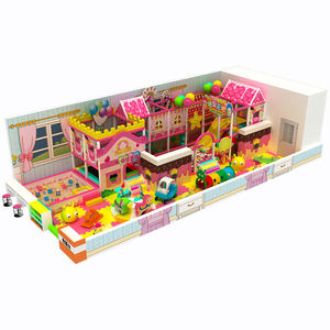 Aire de jeux intérieure durable et colorée pour enfants, avec toboggan souple et piscine à balles, idéale pour les centres de divertissement familial - Product Image 3