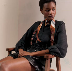 Accessoires pour sacs, écharpe en soie à franges de dernière génération, 5*130 cm, écharpe pour sac, écharpe en soie de luxe, design personnalisé à imprimé léopard, écharpe en twillie - Product Image 6