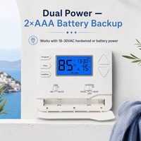 Termostato Digital Serie 6 con Programación para Días Laborables y Fines de Semana y Función de Retraso para Control de Bomba de Calor en el Hogar
