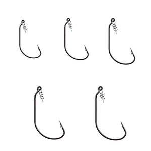 Lot de 50 hameçons à manivelle avec broche à ressort de verrouillage, hameçons barbelés pour leurres souples, kit Texas Rig pour la pêche au bar, à la truite et au <span class=keywords><strong>brochet</strong></span> en eau douce - Product Image 3