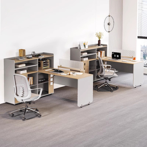 Escritorios Modulares de Madera Convertibles Modernos, Estación de Trabajo de Oficina, Partición de Espacio de Trabajo, Mesa de Oficina Multiusos - Product Image 2