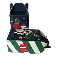 Caja de Embalaje Ecológica Personalizada para Juguetes Pequeños de Navidad, con Asa e Impresión a Cuatro Colores, para Exhibición de Regalos Navideños