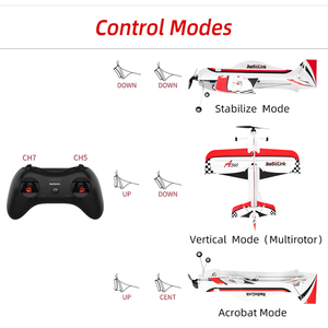 전문 RadioLink A560 다중 드론 모델 SBUS PPM 신호 출력 수직 모드 하나의 스위치 RC RTF 고정 날개 - Product Image 4