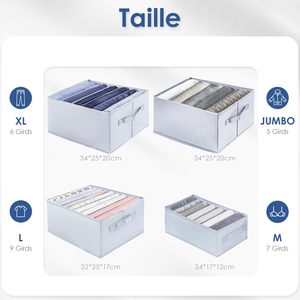 Sac de rangement en toile de grande taille avec poignée, type panier de coffre - Product Image 3