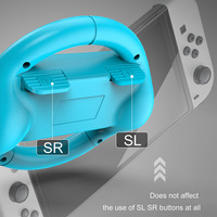 Volant de course pour Joy-Cons gauche et droit avec poignée ergonomique, connexion filaire, moule exclusif