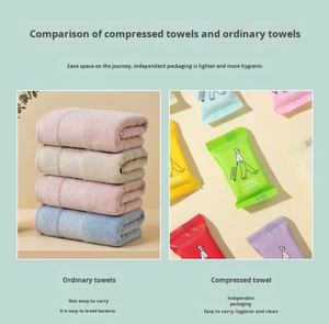 Serviettes compressées jetables en gros pour le visage, lingettes magiques pour les voyages en plein air, serviettes en papier, 7 - Product Image 3