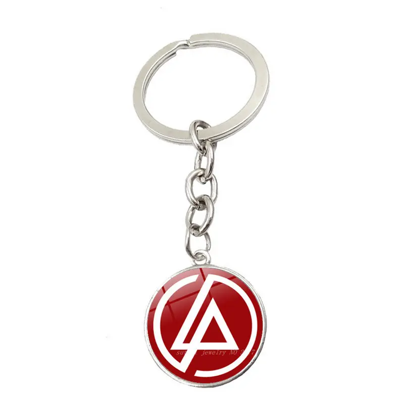 Souvenir Ketting koesteren de geheugen van Linkin Park Groep Logo Hanger Verzilverd Hoge Kwaliteit sleutelhanger