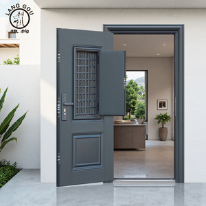 वेंटिलेशन स्क्रीन के साथ घर के लिए डबल-लेयर सुरक्षा दरवाजा - Product Image 1