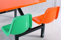 Prix d'usine, vente en gros, tables et chaises de salle à manger modernes pour restaurants, cantines scolaires, bois et acier inoxydable