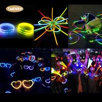 Bracelets lumineux YACHEN 50 pièces avec connecteurs, accessoires de fête néon, décorations pour Halloween, danse, mariage, anniversaire