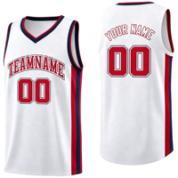Maillot de basket-ball réversible personnalisé, broderie de logo, séchage rapide, respirant, maillot de basket-ball personnalisé, design gratuit, vente en gros d'usine
