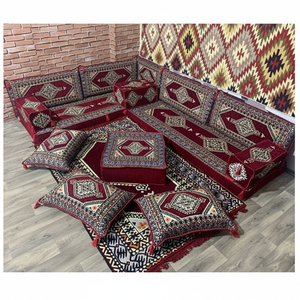 <b>L</b> <b>Shaped</b> Arabic <b>Sofa</b> - 1 Set of 15 Pieces - What's Included in the Price: <b>Covers</b> + Sponge - Product Image 3