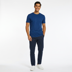 T-shirt décontracté pour homme en coton 100% de luxe, taille plus, nouveau design personnalisé, coupe ample, épaules légèrement tombantes, impression sérigraphique - Product Image 1
