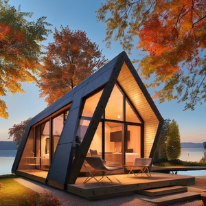 Villa Residencial Prefabricada de Madera Modular Triangular de Lujo 2025, Diseño Moderno para Oficina, Hotel, Marca TULPAR - Product Image 2