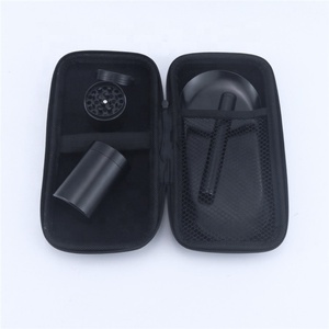 Set per fumatori Kit di accessori per fumatori tubo di stoccaggio in lega di alluminio vassoio per laminazione Kit per fumatori smerigliatrice per erbe - Product Image 2