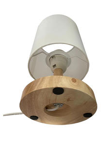 Natürliche hölzerne Talle Lampe Tc Stoff Lampen schirm Schreibtisch lampe Innen beleuchtung - Product Image 6