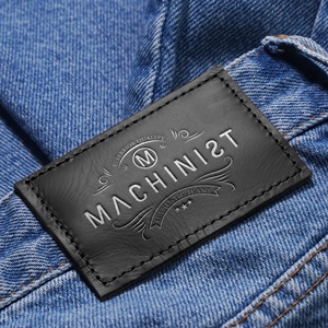 Chất lượng cao tùy chỉnh Laser khắc logo jeans nhãn hot-ép quần áo TPU các bản vá lỗi dập nổi <span class=keywords><strong>PU</strong></span> tag dấu ấn da thật nhãn - Product Image 1