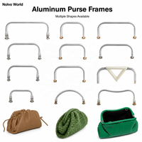 Cadres de sacs Doctor Purse en tube d'aluminium léger, avec poignée en aluminium, disponibles en 5.5/6/7/7.5/8/10 pouces, pour la fabrication de sacs et pochettes