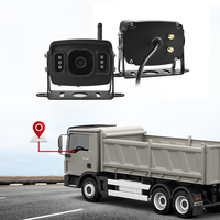 Cámara con Rastreador GPS 4G LTE Integrado, Visión Nocturna 1080P, Resistente al Agua y a Impactos, 12-24V, para Camiones, Furgonetas, Autobuses, Almacenes, Sistema CMSV6