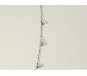 Collar Clásico de Diamantes Creados en Laboratorio en Capas, Delicado Collar de Oro, Joyería Fina Elegante para Mujer, Regalo de Cumpleaños para Ella - Product Image 2