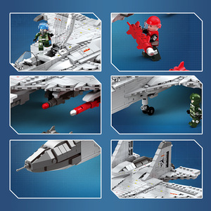 ตัวต่อจูฮัง 88014 เครื่องบินรบเจ-15 ชุดตัวต่อ 800+ ชิ้น ของเล่นเสริมพัฒนาการสำหรับวัยรุ่น อายุ 8-13 ปี - Product Image 4