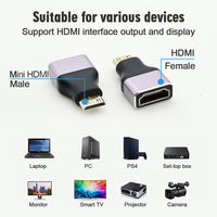 Adaptateur audio-vidéo multifonctionnel 60HZ HDTV 1080P 1080I, connecteurs et convertisseurs audio-vidéo mini 8K