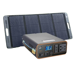 แหล่งจ่ายไฟพลังงานแสงอาทิตย์แบบพกพา 300W สำหรับใช้ในบ้านและนอกบ้าน พร้อมแบตเตอรี่ลิเธียมสำหรับกรณีไฟดับ และใช้เป็นพาวเวอร์แบงค์ - Product Image 1