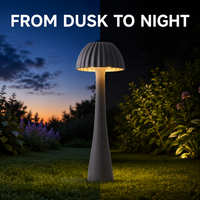 Lampe LED de jardin en forme de chapeau de paille, boîtier champignon, durée de vie prolongée 50 000 heures, idéale pour expositions et événements temporaires, directement de l'usine