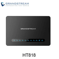 Grandstream HT818 Potente Gateway VoIP de 8 Puertos FXS con Soporte POE, GSM e IP - Router Gigabit NAT Integrado