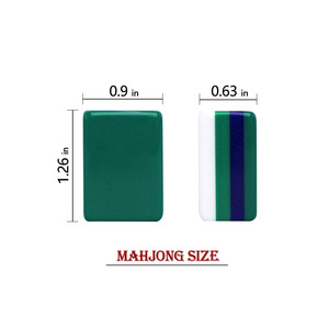 Juego de Mahjong Portátil de 160 Piezas, Estilo Occidental, 4 Capas, Moderno, Color Verde, con Diseño de Joker, Acrílico, para 4 Jugadores - Product Image 5