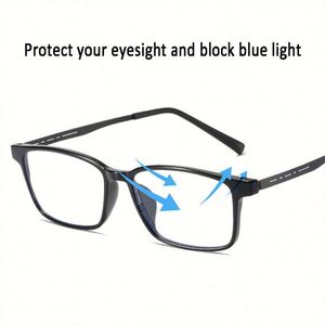 Gafas de Sol Cuadradas Metálicas al por Mayor, Gafas de Computadora con Protección Anti Luz Azul y Fotocromáticas para Hombre y Mujer - Product Image 4