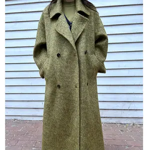 Boutique all'ingrosso 2023 autunno nuovo cappotto da donna in lana lunga cachemire