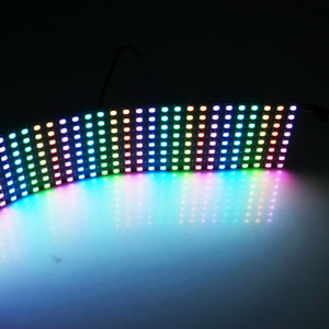 Pannello <span class=keywords><strong>LED</strong></span> WS2812B Indirizzabile Individualmente DC5V, Modulo Schermo Flessibile Digitale RGB WS2812, Matrice Luminosa 8x32 256 Pixel - Product Image 2
