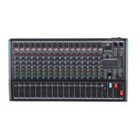 Consola de Mezcla de Audio Profesional con Entrada MP3 para Computadora y 99 Efectos de Reverb Integrados, Mezclador de Audio de 16 Canales