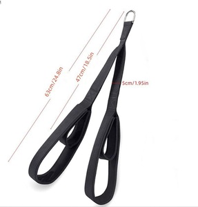 Sangles d'extension pour exercices musculaires (biceps, <span class=keywords><strong>triceps</strong></span>) en gros, durables, élastiques et antidérapantes, avec fixation pour câble de tirage. - Product Image 2