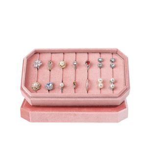 Estuches de Lujo para Collares con Logotipo Personalizado, Caja de Embalaje Rectangular de Terciopelo Verde Hecha a Mano para Joyería y Anillos de Boda, Ele Queen EQ966 - Product Image 2