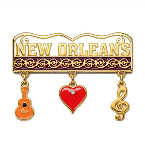 Aimant de réfrigérateur en métal avec masque de carnaval à plumes, design tendance, souvenirs de la Nouvelle-Orléans, logo personnalisé, masques de Mardi Gras de la <span class=keywords><strong>Louisiane</strong></span> - Product Image 3