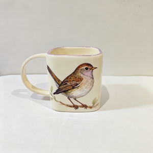 Özel el yapımı seramik kupa ile Handpainted <span class=keywords><strong>Nightingale</strong></span> kuş tasarımı-mükemmel tatil hediye - Product Image 4