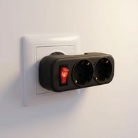 Adaptateur de prise électrique ZHNL ZLEU3R 3 prises EU 16A 250V 3680W, prise française, allemande, Schuko, CE ROHS IP20