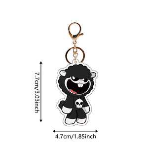 Llavero de Cordero de Ensueño con Forma de Dibujo Animado, Colgante Acrílico de Animal Pequeño, Nuevo - Product Image 2