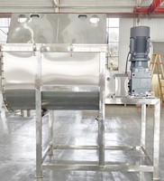 Mélangeur de poudre en acier inoxydable de type U, mélangeur à ruban pour poudre sèche, pour le mélange d'aliments, de produits chimiques et d'épices