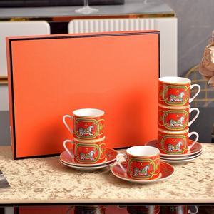 Taza de Regalo de Porcelana China de Hueso, Estilo Europeo, Lujo Ligero, Creativa, Ecológica, para Restaurante, Té y Café de la Tarde - Product Image 2