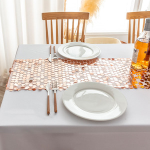Gran <span class=keywords><strong>camino</strong></span> <span class=keywords><strong>de</strong></span> lentejuelas oro plata <span class=keywords><strong>Mesa</strong></span> bandera tamaño personalizado bienvenida boda Fiesta Hotel decoración gran brillo lentejuelas <span class=keywords><strong>camino</strong></span> <span class=keywords><strong>de</strong></span> <span class=keywords><strong>mesa</strong></span> - Product Image 4