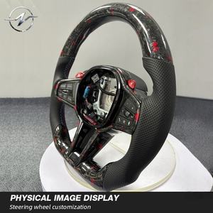 Volante Deportivo Personalizado de Fibra de Carbono y Cuero con LED, Ajuste Perfecto para <span class=keywords><strong>BMW</strong></span> F30 F32 F10 F20 F15 F01 E90 M3 M4 M5 <span class=keywords><strong>M7</strong></span> - Product Image 2