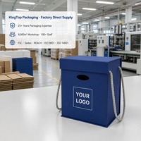 Boîte Cadeau Commémorative Bleu Royal Personnalisable avec Impression, Fermeture Magnétique Rigide, Pliable, Gravée, Vente en Gros Direct Usine