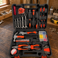 88 Piece Chrome Vanadium Steel Hardware Tool Set with Hard Case Screwdriver Socket Pliers for Home & Automotive Maintenance