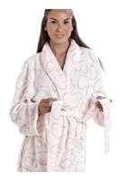 Peignoir de nuit unisexe en molleton doux et pelucheux Long Longueur au genou Chemise de nuit d'hiver Vêtements de nuit pour couples-Factory Direct