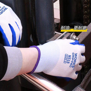ถุงมือทำงานเคลือบไนไตรล์ Works Grip Pro ขนาด 8 ระบายอากาศได้ดี ทนต่อการเสียดสี เหมาะสำหรับใช้ในสถานที่ก่อสร้าง - Product Image 1