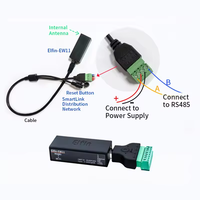 Puerto serie RS485 a servidor de dispositivo serie WiFi, soporte TCP, IP, Telnet, Modbus, Protocolo TCP, convertidor de transferencia de datos IOT